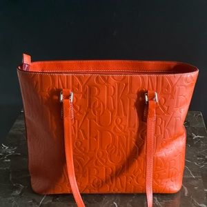 Orange Dooney and Burke tote